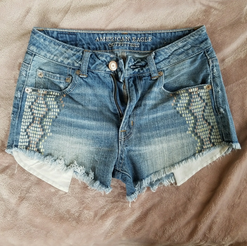 AE high rise festival shorts, High waisted